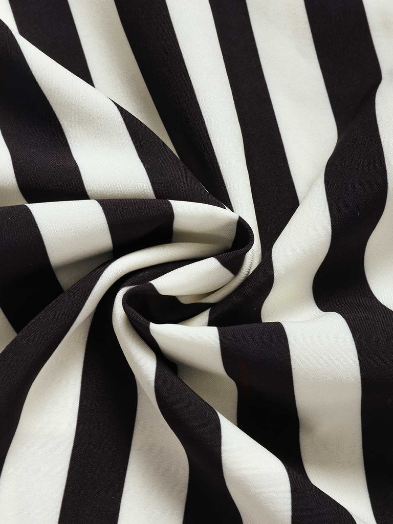 Schwarzes 50er Swingkleid mit Spitze und Neckholder