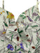 30er Bohemian Kleid mit V-Ausschnitt und Blumen