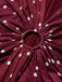 Weinrotes 30er Kleid mit Polka-Dots