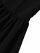 Schwarzes 50er Swingkleid mit Kontrastbesatz