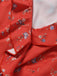 [Vorverkauf] Rotes 40er Ärmelloses Kleid mit Streublumen und V-Ausschnitt