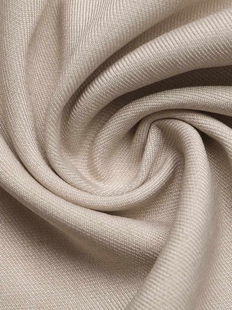 Beige 50er Jumpsuit mit Bindeband und Kontrast