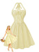 50er Swing-Minikleid mit Streifen und Bindekragen