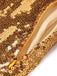 Goldenes 20er Kleid mit Pailletten und Fransen