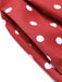 Marineblaues 50er Kleid mit Polka-Dots