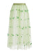 50er schulterfreies Kleid mit Schleife und Schmetterling