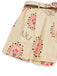 Elfenbeine 50er Shorts mit Puffärmel und Blumen