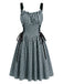 50er Kleid mit Hohe Taille und Schnürung