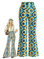 [Vorverkauf] Bunte 70er Hippie-Schlaghose mit abstraktem Muster