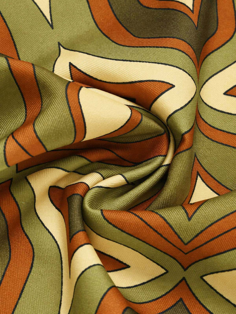 70er Schlaghose mit psychedelischem Print