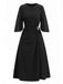 Schwarzes 40er Kleid mit Strass