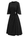 Schwarzes 40er Kleid mit Strass