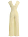 [Pre-Sale] Gold 1970s V Neck Vintage Jumpsuit 4