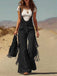 70er Jumpsuit mit Fransen und Ausgestellt