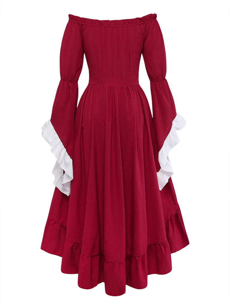 Red 1930s Vintage Classic Dress 3