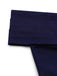 Blaues 50er schulterfreies Swingkleid mit Umklappen und Ausschnitt