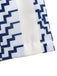 Blauer 70er trägerloser Jumpsuit mit geometrischem Print