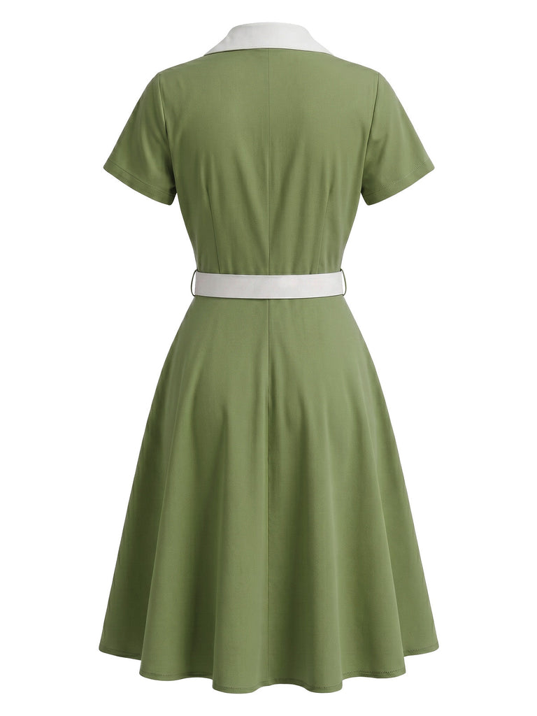 1950s Patchwork Vintage Classic Dress 6