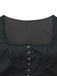 Grünes 50er 3PCS Kleid mit Polka-Dots und Schürze