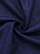 Dunkelblaues 50er Jacquard-Kleid mit Eckiger Ausschnitt und Samt