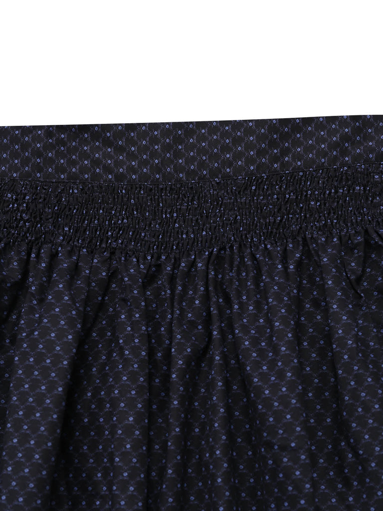 Schwarzes 50er Kleid mit Blumen