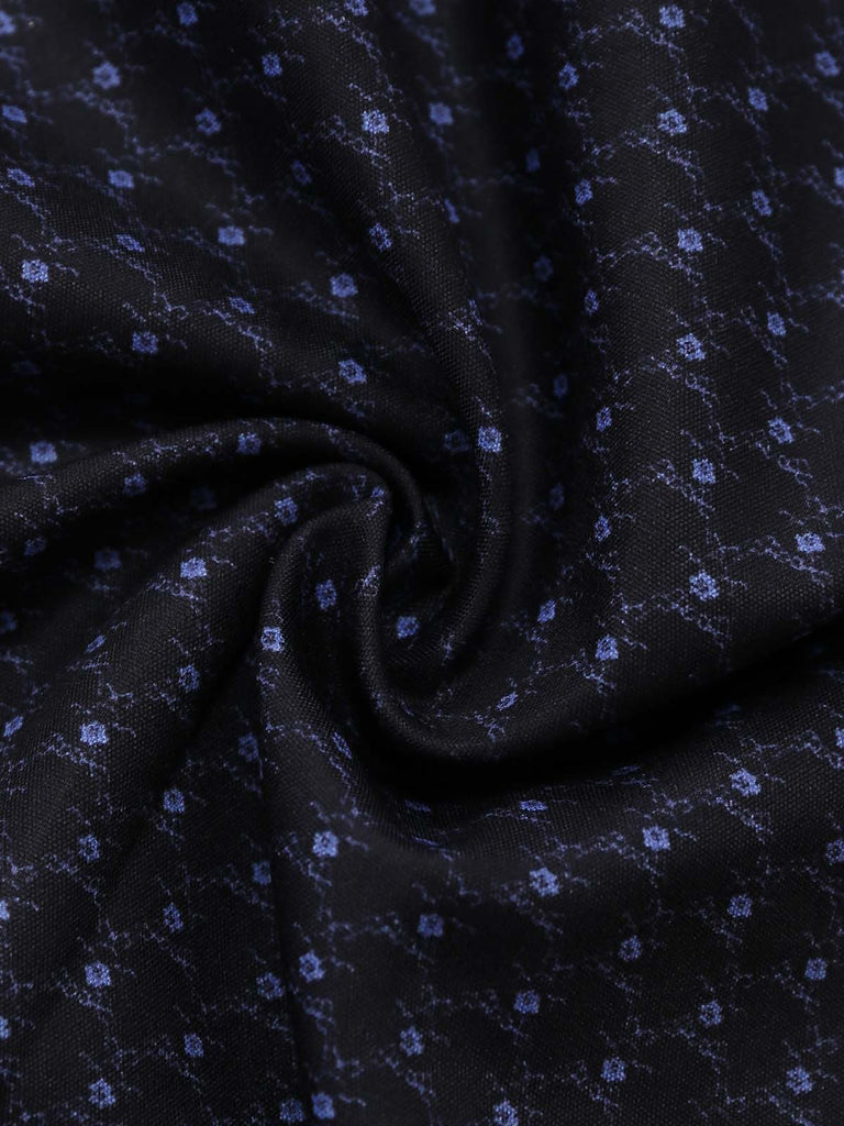 Schwarzes 50er Kleid mit Blumen