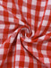 Rotes 50er Ärmelloses Swingkleid mit Gingham