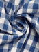 Blaues 40er Kleid mit Gingham und Spaghettiträgern