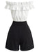 50er Set mit Carmen-Top und kurzer Hose