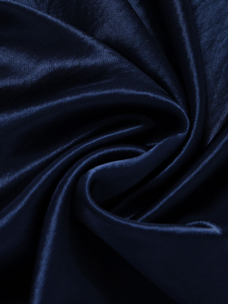 Blaues 30er Slipkleid mit maritimem Besatz