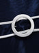 Blaues 30er Slipkleid mit maritimem Besatz
