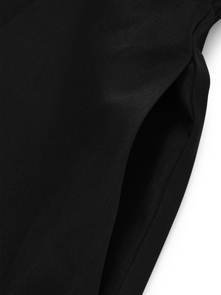 Goldenes 50er Kleid mit Streifen