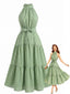 30er Midikleid mit Polka-Dots und Neckholder