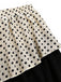 30er Rock mit Polka-Dots und Farbblock