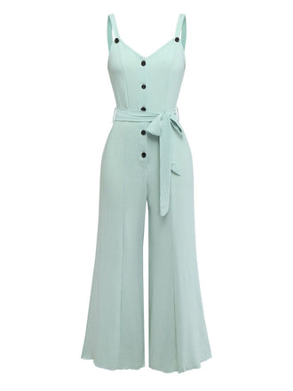Ice Green 1970s Vintage Classic Jumpsuit 3