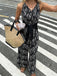 60er Jumpsuit mit Polka-Dots und V-Ausschnitt