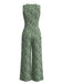 60er Jumpsuit mit Polka-Dots und V-Ausschnitt
