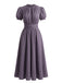 20er Maxikleid mit Puffärmel und Spitze