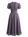 20er Maxikleid mit Puffärmel und Spitze