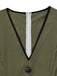 Green 1940s V Neck Vintage Jumpsuit 4