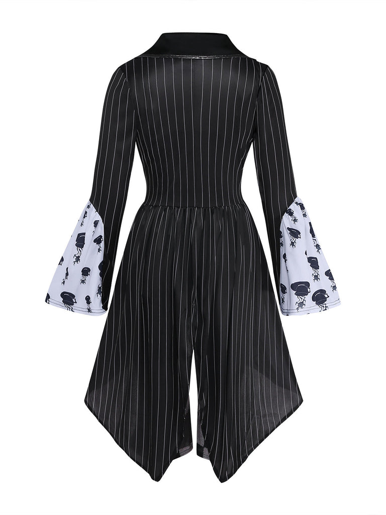 Schwarz 60er Halloween Gothic mit 6pcs und Hatter
