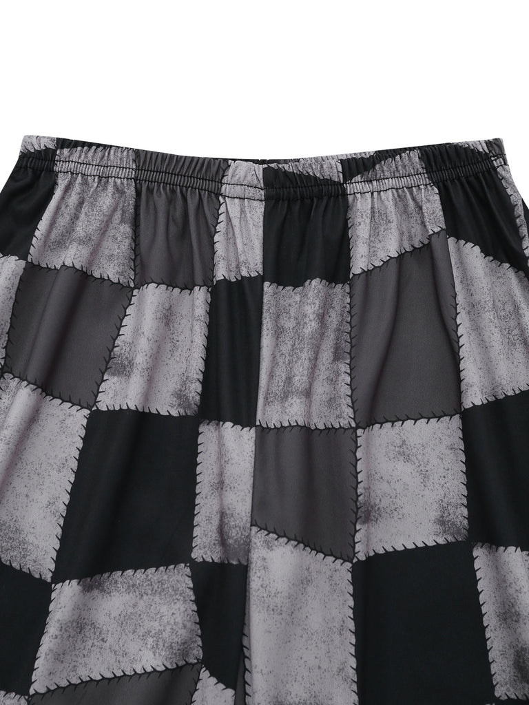 Schwarz 60er Halloween Gothic mit 6pcs und Hatter