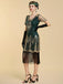 20er Gatsby Kleid mit Perlenfransen und Pailletten