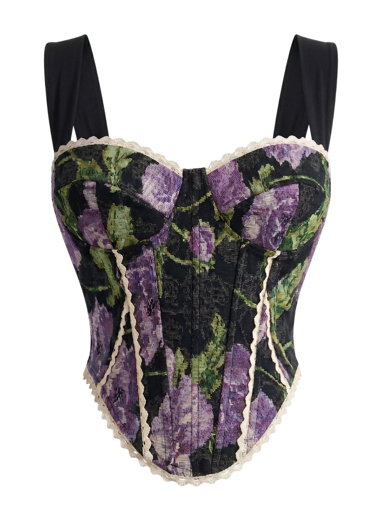 60er Reizwäsche mit Blumen und Spitze
