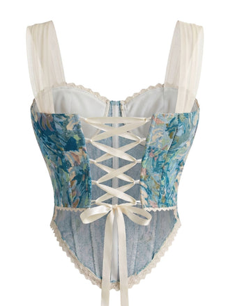 60er Reizwäsche mit Blumen und Spitze