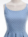 50er Swingkleid mit Spaghettiträger und Polka-Dots