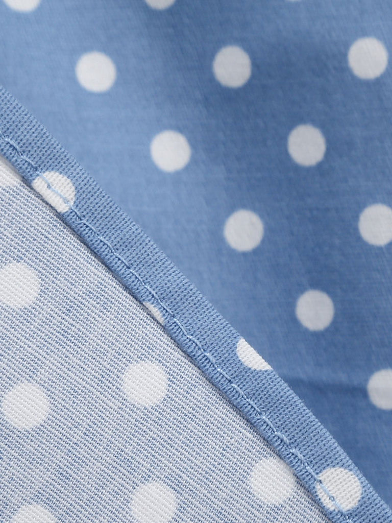 50er Swingkleid mit Spaghettiträger und Polka-Dots