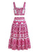 60er Bohemian Top & Maxirock mit Blumen und Ernte