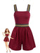 70er Romper mit Print und Ethno