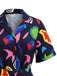50er Stranger-Things-inspirierter Romper mit geometrischem Print
